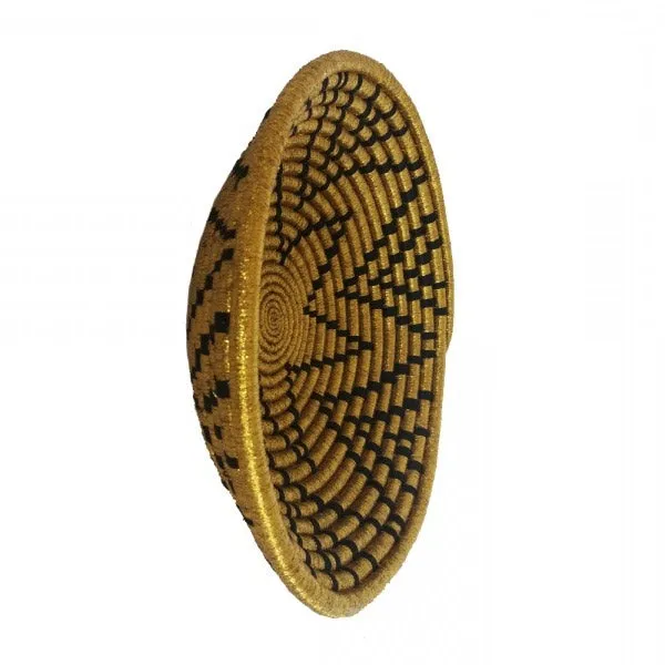 Rwanda Basket 03 Gold & Black