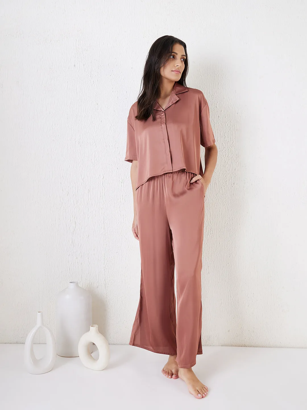 Silky Pant Set