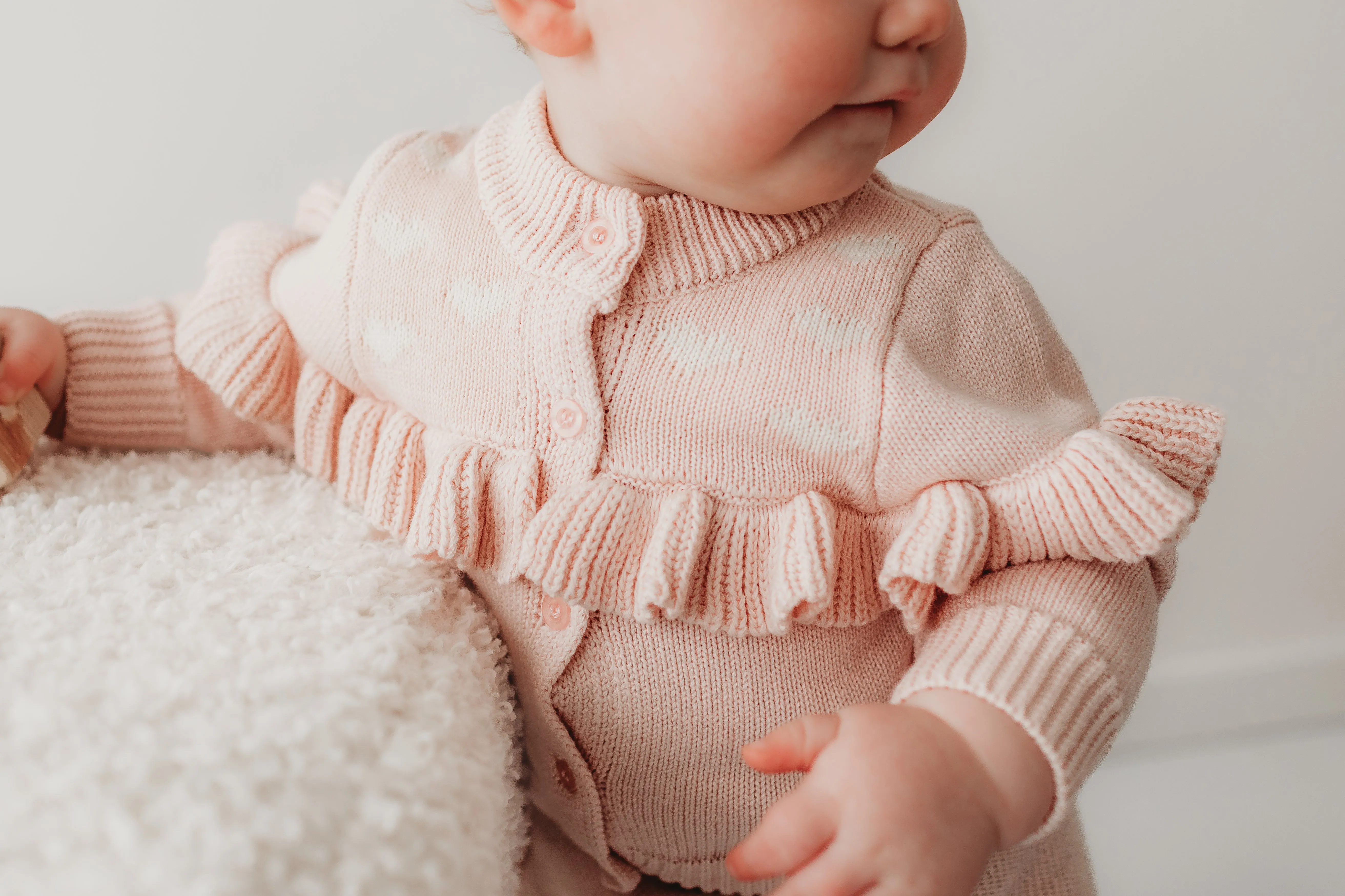 Sweetheart cardigan - Blush