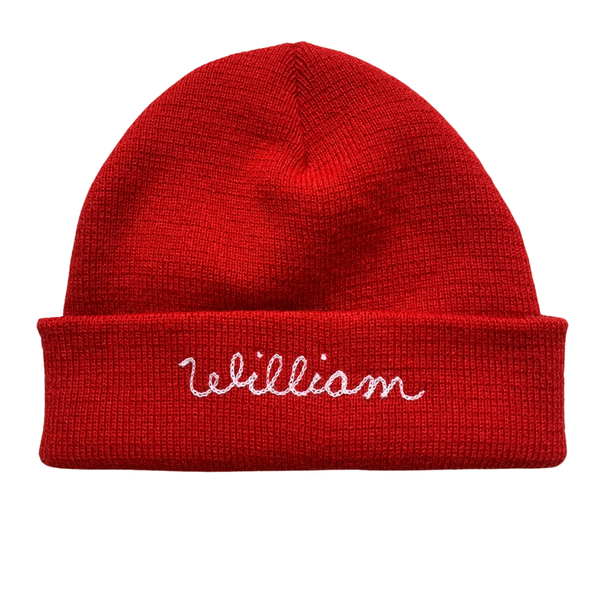 The Baby Chainstitch Beanie - Red