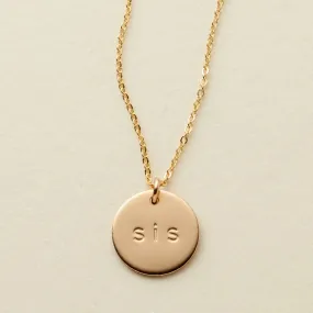 The Sis' Disc Necklace