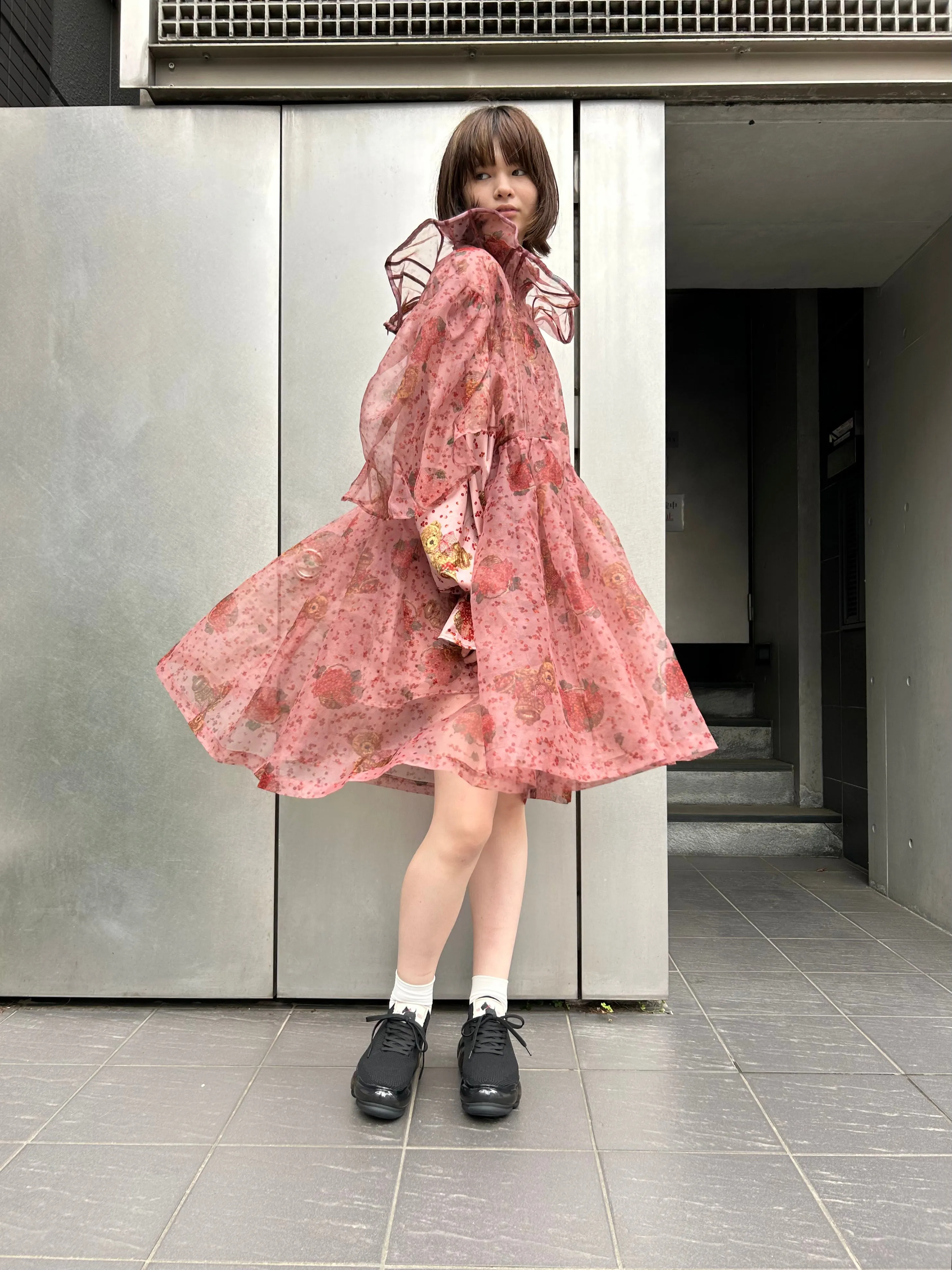 Tulip Dress / Pink / MIKIOSAKABE × PINK HOUSE