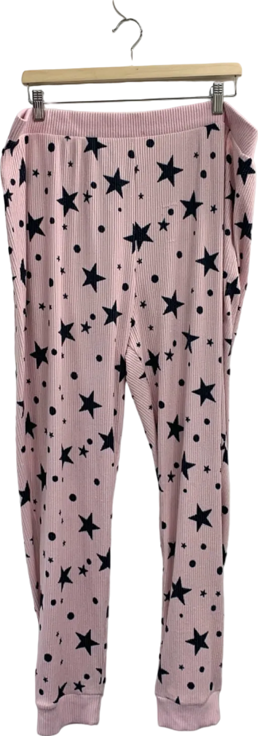 Very Pink Star Print Pyjama Set UK 22