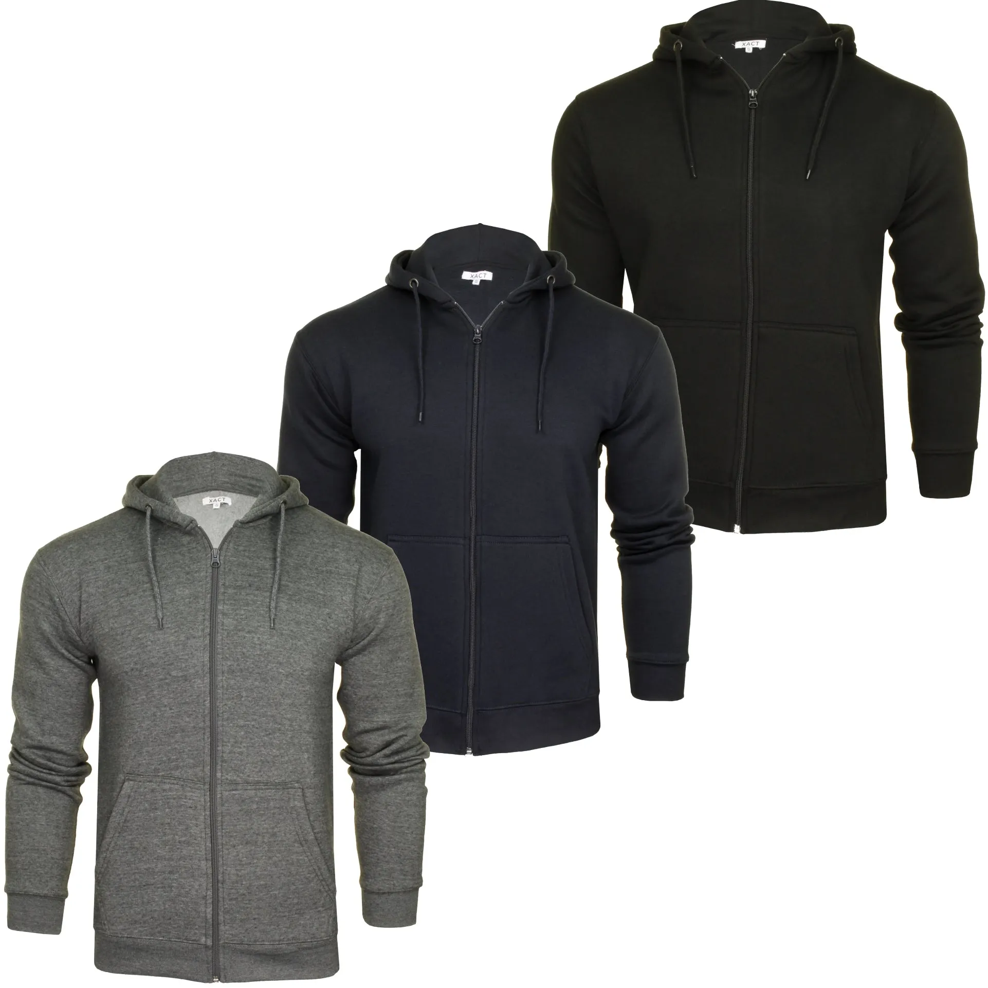 Xact Men's Full Zip Hoodie Sweat