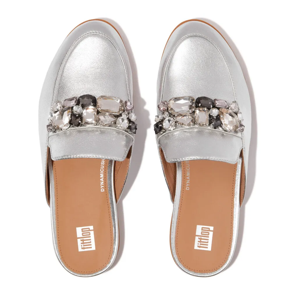 รองเท้าแตะแบบสวม ผู้หญิง รุ่น GRACIE JEWEL-DELUXE METALLIC-LEATHER MULES