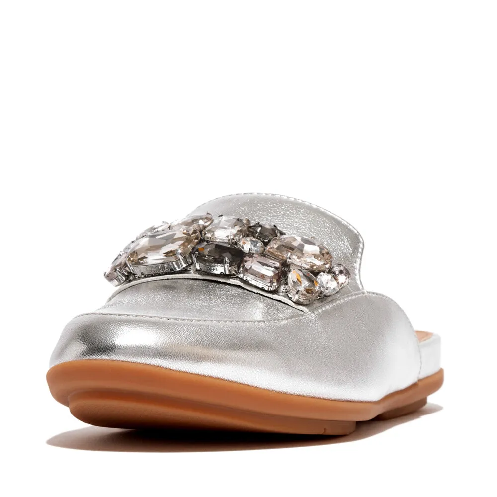 รองเท้าแตะแบบสวม ผู้หญิง รุ่น GRACIE JEWEL-DELUXE METALLIC-LEATHER MULES